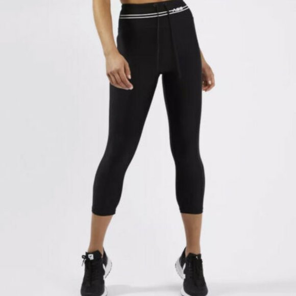 Adam Selman Sport XL-XXL Hi Rise Capri Leggings Black Athletic Workout R… - Picture 2 of 12
